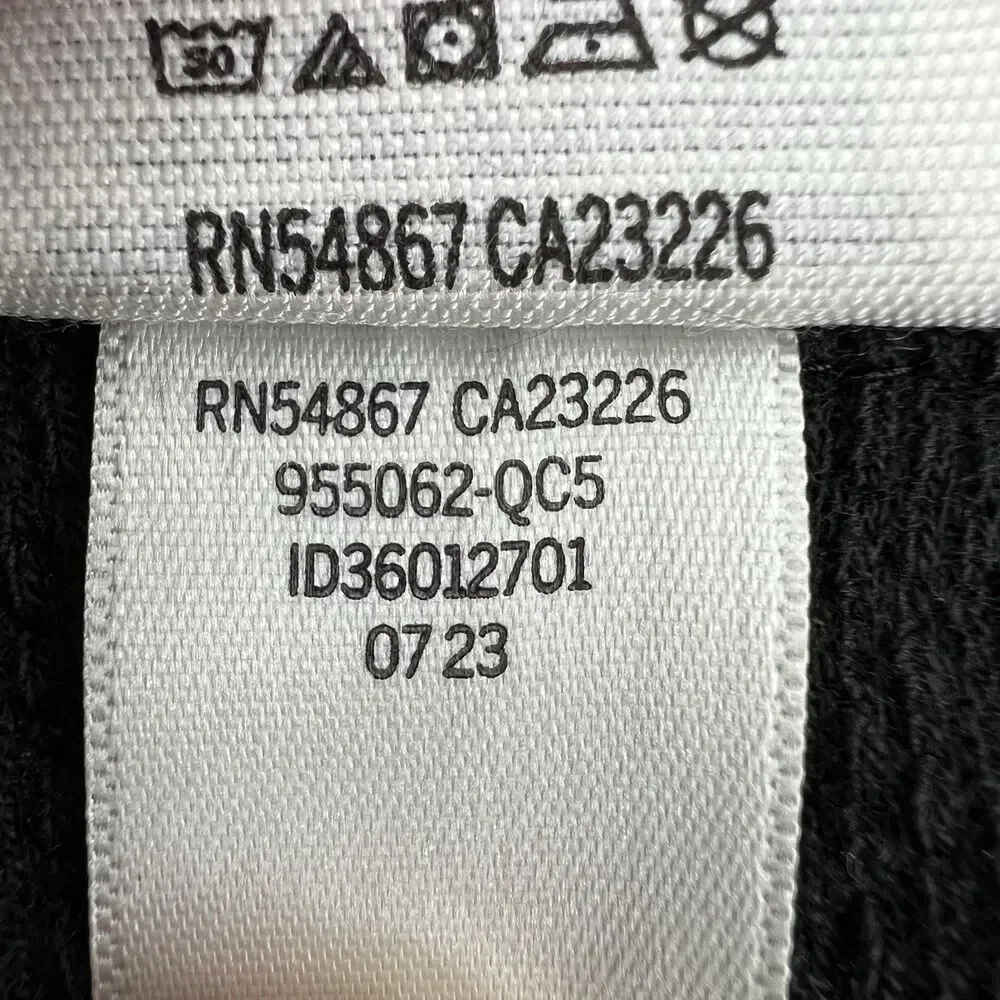 Victorias Secret Pink Shirt Womens XL Black Fleece Button Up Shacket Logo Lounge - Picture 7 of 9